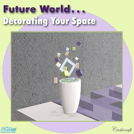 Sims 2 — Decorating Your Space--Deco Table Cube A by Cashcraft — Just because you are station on a barren, crater-filled
