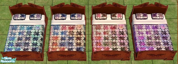 Sims 2 — BastDawn Quilt Set #3 by BastDawn — I love quilts in my game, and kept using the same ones over and over because