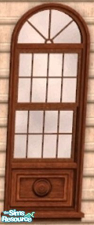 Sims 2 —  by oldmember_Piej — Let in the light without compromising privacy. This soft gray frosted window prevents