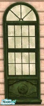 Sims 2 —  by oldmember_Piej — Let in the light without compromising privacy. This green frosted window prevents peeping