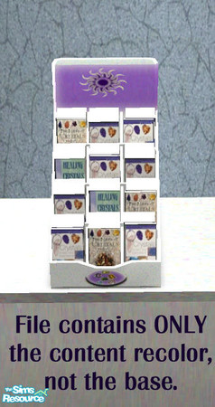Sims 2 — New Age Boutique: Books Display 1 by HChangeri — This file only contains the contents of the display, not the