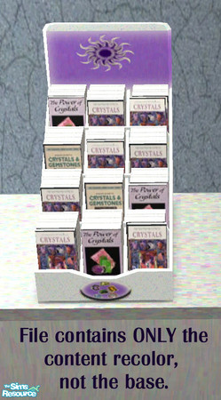 Sims 2 — New Age Boutique: Crystal Books 2 by HChangeri — This file only contains the contents of the display, not the