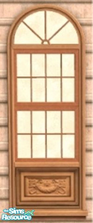 Sims 2 —  by oldmember_Piej — Let in the light without compromising privacy. This peach frosted window prevents peeping
