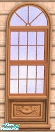 Sims 2 —  by oldmember_Piej — Let in the light without compromising privacy. This light blue frosted window prevents