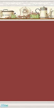 Sims 2 — Farm Kitchen Wall Set - Farm Kitchen Wall 4 by Gumby_Girl — A set of 4 paint walls with a country kitchen theme.