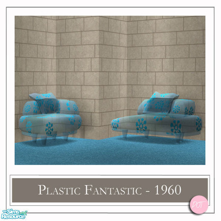 Sims 2 — PlasticFantastic Chair Lounge by DOT — Plastic Fantastic Chair and Lounge! 1960 Transparent living.