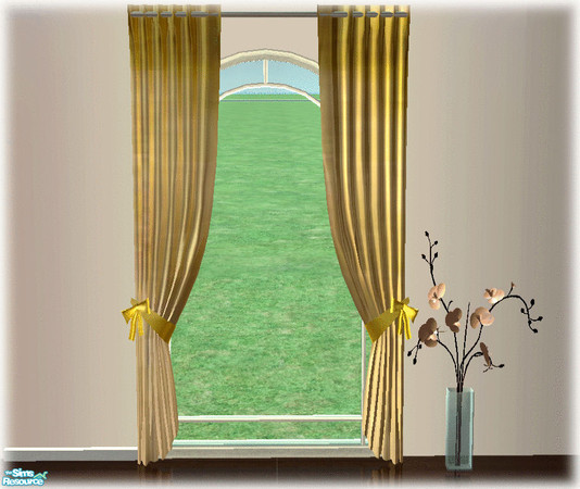 Sims 2 — The corner nook - yellow curtains by kibanahnah — A new set of 47 files. enjoy!