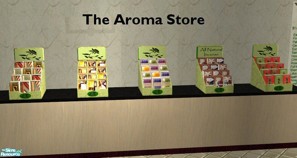 Sims 2 — Aroma Store Counter Display by HChangeri — This set was created to go with the Aroma Store signage I created