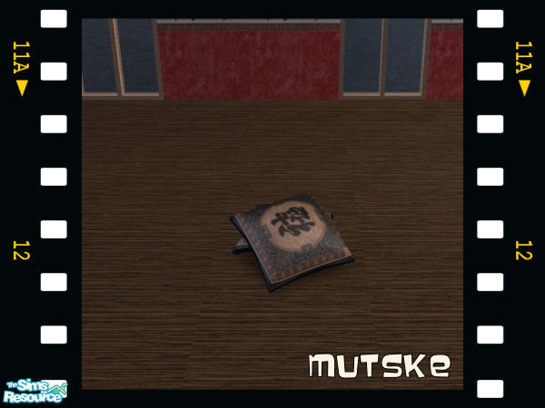 Sims 2 — Bamboo Bedroom Decorative Pillows by Mutske — Recolor from the set "Bata Bedroom" by Sims 2 Play