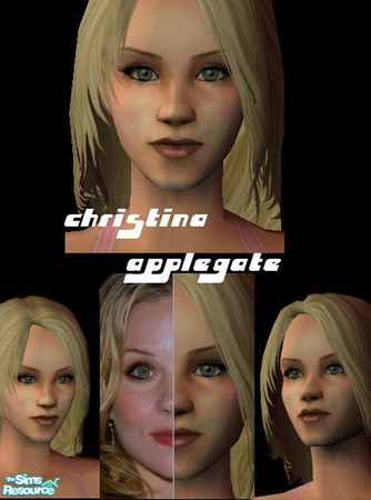 Sims 2 — Christina Applegate by oldmember_lilredridngcrop — Former star of Married... with Children. I hope you enjoy!