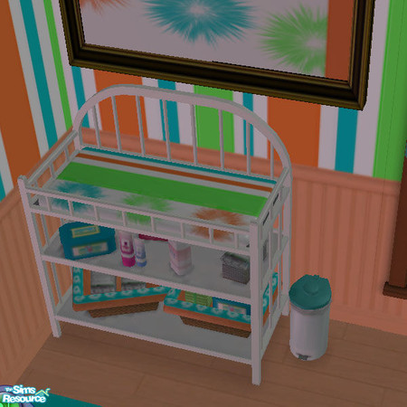 Sims 2 — Spring Time Nursery-change table by Chezzie — Spring Time Nursery Set looks better in game than the picture
