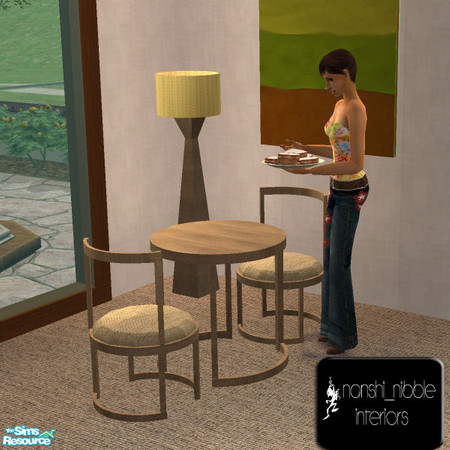 Sims 2 — A Small Dead Tree Dining Chair Recolour by Nanshi — Recolour of 'west elm' dining chair. You will absolutely