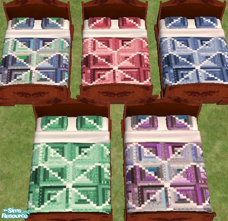 Sims 2 — BastDawn Quilt Set #2 by BastDawn — I love quilts in my game, and kept using the same ones over and over because