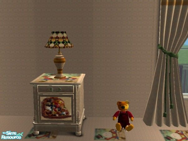 Sims 2 — Sleeping Dragon lamp by ead425 — Sleeping Dragon Nursery - contains 1 wall,1 floor, 14 items bath counter,