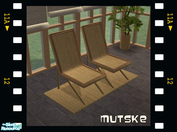 Sims 2 — China Love Whiteoak Loveseat by Mutske — Recol from a set from PeggySims2. Please download the original meshes.