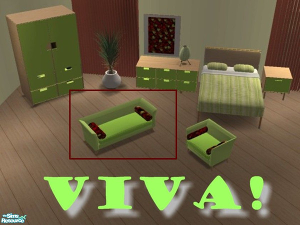 Sims 2 — Viva! Sofa by Cymoril1 — This is a recolour set consisting of meshes from Nanshi_Nibbles' True Romance Lounge