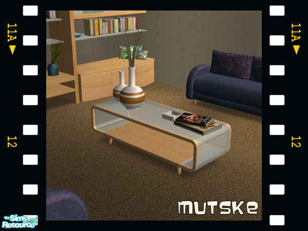 Sims 2 — Denim Extra Coffeetable by Mutske — Recolor from the set "Magic" by Sims 2 Play (shoukeir). Cushions