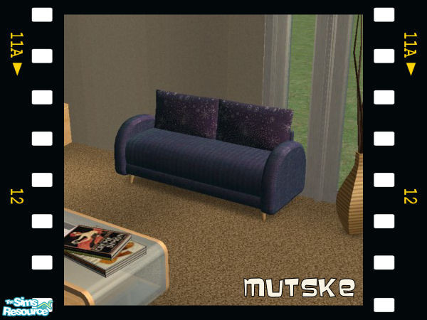 Sims 2 — Denim Extra Sofa by Mutske — Recolor from the set "Magic" by Sims 2 Play (shoukeir). Cushions recolor