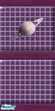 Sims 2 — Saturn Wall Tiling with Inlay by buntah — This is one of the tiled walls for my Saturn Living set.