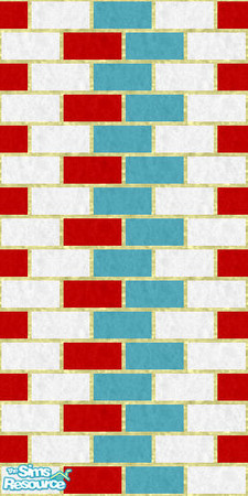 Sims 2 — USA Bricks by Earcat —  Since redecorating is so easy for Sims, they can redecorate their homes for almost any