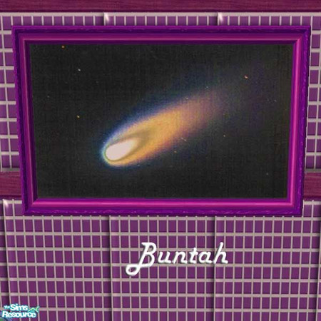 Sims 2 — Comet Painting by buntah — This is a recolor of Maxis' Rainy Day Main Street painting.