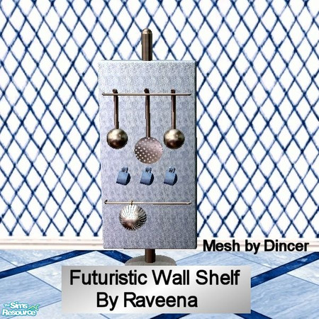 Sims 2 — Futuristic Open Shelf by Raveena — You need Dincer's mesh for this object to work in the game. Download it