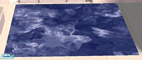 Sims 2 — Cool Blue SR - 3 x 4 Rug by Simaddict99 — Cool Blue rug. Echo's 3 x 4 rug mesh is requires, see link below. 