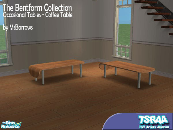 Sims 2 — Bentform Coffee Table by MsBarrows — The Bentform Collection features many lovely pieces in finest 60\'s style.