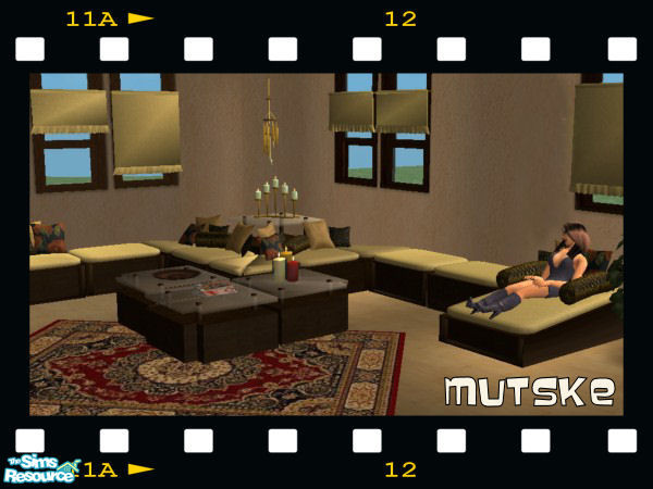 Sims 2 — Golden Living by Mutske — Recol from the set Modern Sun Room by Simaddict99. Please download the original