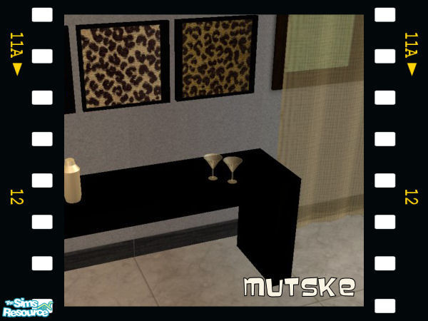 Sims 2 — Animal Living Martini glasses by Mutske — Recol from the set West Elm Living by Nanshi Nibble. Please download