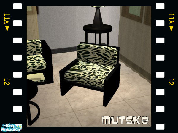 Sims 2 — Animal Living Chair by Mutske — Recol from the set West Elm Living by Nanshi Nibble. Please download the