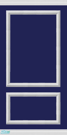 Sims 2 — Double Frame On Bold Set -  Navy by Halfcreek — created by Halfcreek