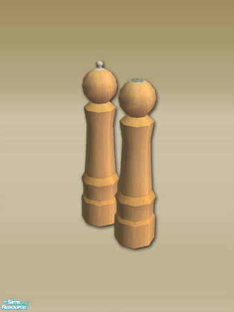 Sims 2 — Mt Lodge Series - Salt and Pepper Pots - Mesh by Shakeshaft — Part of a set that contains all the decorative