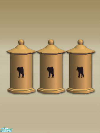 Sims 2 — Mt Lodge Series - Kitchen Cannisters - Mesh by Shakeshaft — Part of a set that contains all the decorative