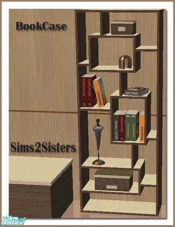 Sims 2 — S2S Livingroom Rena - BookCase by sims2sisters — 