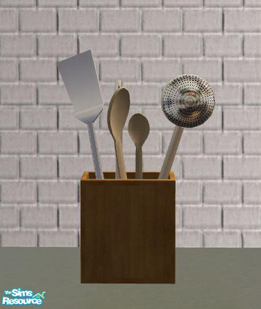 Sims 2 — New England Kitchen Deco - Kitchentools recolor wood by ShinoKCR — 