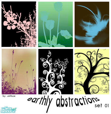 Sims 2 — Earthy Abstractions - wall art by undefinedmuse — original artwork by myself. Recolor of \"Grilled