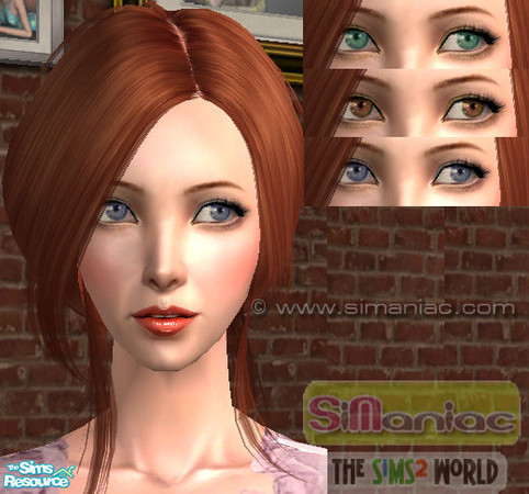 Sims 2 — Side Glances by ResidentEvil381 — blue,green,brown
