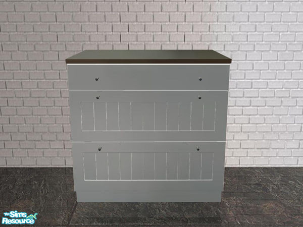 Sims 2 — New England Kitchen - Counter 2 drawers by ShinoKCR — 