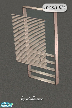 Sims 2 — Helios window blinds short diagonal by Windkeeper — Diagonal version of "Helios window blinds short"