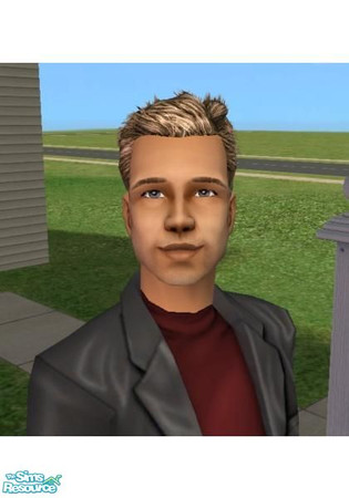 Sims 2 — Brad Pitt by SassyHumor — Brad Pitt - Celebrity Credits: Hair - Ive9 Eyes - simssi2 Eyebrows - Lyran