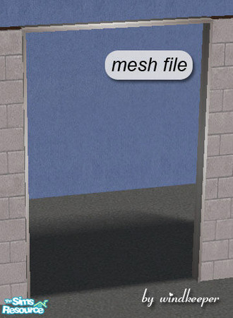 Sims 2 — Helios 2-tile door arch by Windkeeper — This door arch takes all its colors from "Helios door" file