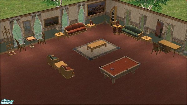 Sims 2 — Santa Fe by HB by hotbeeyatch — A homey living room with a touch of the SouthWest.
