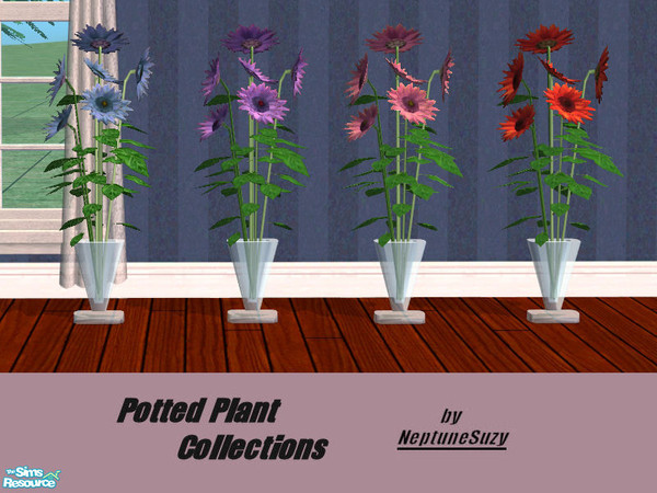Sims 2 — NSC Potted Plants Set2 by Neptunesuzy — Set of 4 plants! Enjoy! (*****TSRAA Member)
