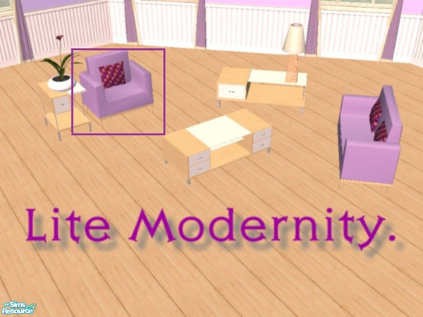Sims 2 — Lite Modernity by Cymoril1 — Recolours of Nanshi Nibble's Soft Modernity set. My first recolour, so be kind!