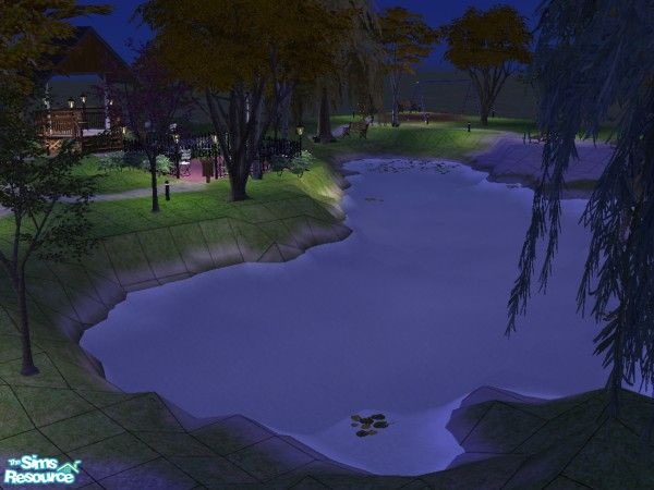 Sims 2 — Pine Park by sspelak — A great park with a lake. Perfect for the sim who needs a little rejuvination.