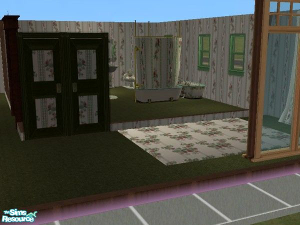 Sims 2 — Traditional Bedroom rug by ead425 — set includes 1 wall,1floor, 17 items: wall lamp, bath mirror,toilet