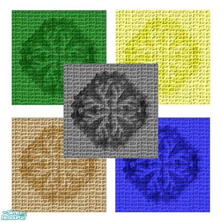 Sims 2 — Geometric Carpets 6 by queenmab75 — A series of carpets in several colors with a geometric design.