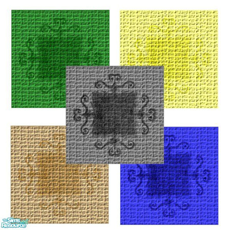 Sims 2 — Geometric Carpets 5 by queenmab75 — A series of carpets in several colors with a geometric design.