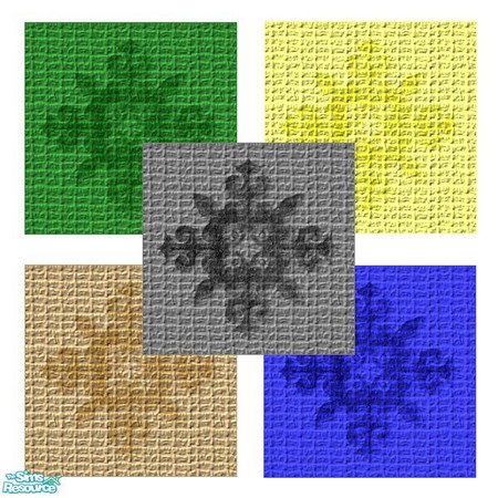 Sims 2 — Geometric Carpets 4 by queenmab75 — A series of carpets in several colors with a geometric design.